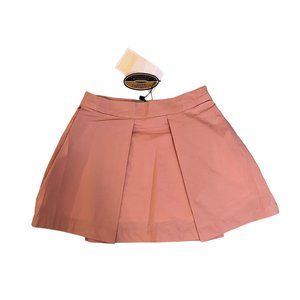 $59 NWT Juste Cle 98 3 3T Pleated Blush Peach Skirt Cotton Adjustable Waist Pink